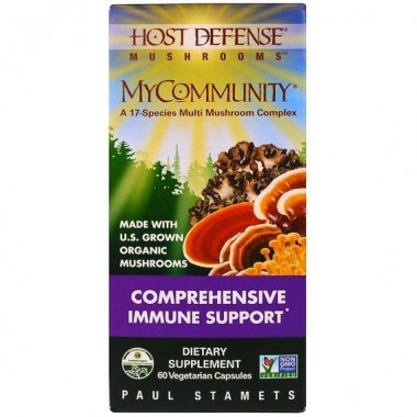 Грибной комплекс Fungi Perfecti MyCommunity 17 Mushroom Complex 60 Veg Caps FPI-03812