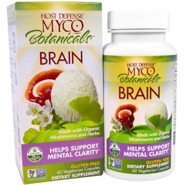 Комплекс для профилактики работы головного мозга Fungi Perfecti MycoBotanicals Brain 60 Veg Caps FPI-03862