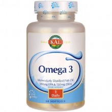 Омега 3 KAL Omega 3 Fish 180/120, 1000mg 60 Softgels CAL-84006 Омега 3 KAL Omega 3 Fish 180/120, 1000mg 60 Softgels CAL-84006