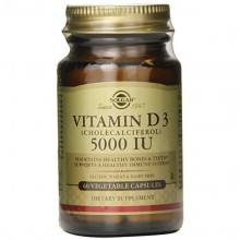 Витамин D Solgar Vitamin D3 (Cholecalciferol) 5000 IU 60 Veg Caps SOL-03312