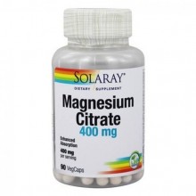 Микроэлемент Магний Solaray Magnesium Citrate 400 mg 90 Veg Caps SOR-46301