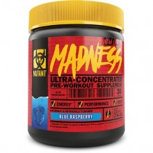 Комплекс до тренировки Mutant Madness 225 g /30 servings/ Blue Raspberry Комплекс до тренировки Mutant Madness 225 g /30 servings/ Blue Raspberry