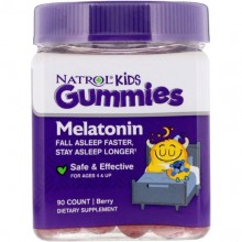Мелатонин для сна Natrol Kids, Melatonin, Ages 4 And Up 90 Chewable Tabs Berry NTL-07530