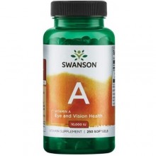 Витамин A Swanson Vitamin A 10.000 250 Softgels