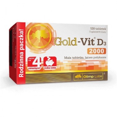Витамин D для спорта Olimp Nutrition Gold-Vit D3 2000 Fast 120 Tabs