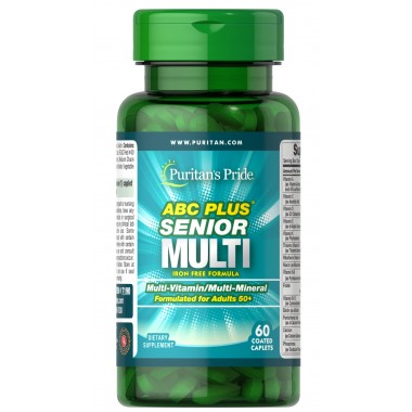 Витаминно-минеральный комплекс Puritan's Pride ABC Plus Senior Multivitamin 60 Caplets
