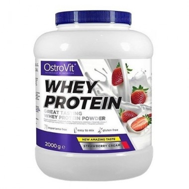 Протеин OstroVit Whey Protein 2000 g /66 servings/ Strawberry Cream