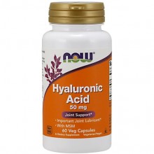 Гиалуроновая кислота NOW Foods Hyaluronic Acid with MSM 60 Veg Caps Гиалуроновая кислота NOW Foods Hyaluronic Acid with MSM 60 Veg Caps