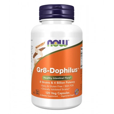 Пробиотик NOW Foods Gr8-Dophilus 8 billion 120 Veg Caps