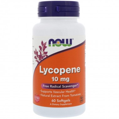 Ликопин NOW Foods Lycopene 10 mg 60 Softgels