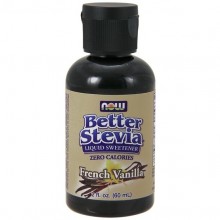 Заменитель сахара NOW Foods Better Stevia, Zero-Calorie Liquid Sweetener, 2 fl oz 60 ml French Vanilla