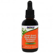 Черный орех NOW Foods Fresh Green Black Walnut Wormwood Complex 60 ml