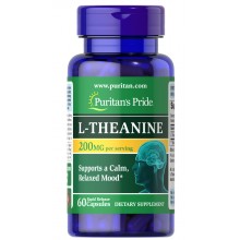 Теанин Puritan's Pride L-Theanine 200 mg 60 Caps Теанин Puritan's Pride L-Theanine 200 mg 60 Caps