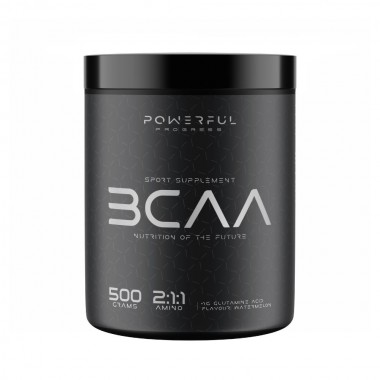 Амінокислота BCAA для спорту Powerful Progress BCAA 2:1:1 + Glutamine 500 g /50 servings/ Watermelon