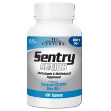 Витаминно-минеральный комплекс 21st Century Sentry Senior, Multivitamin & Multimineral Supplement, Men's 50+ 100 Tabs CEN-27540 Витаминно-минеральный комплекс 21st Century Sentry Senior, Multivitamin & Multimineral Supplement, Men's 50+ 100 Tabs CEN-27540