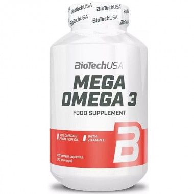Омега для спорта BioTechUSA Mega Omega 3 180 Softgel Capsules Омега для спорта BioTechUSA Mega Omega 3 180 Softgel Capsules