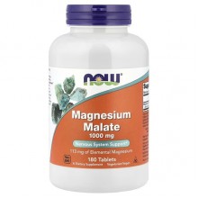Микроэлемент Магний NOW Foods Magnesium Malate 1000 mg 180 Tabs