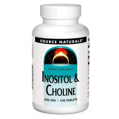 Инозитол Source Naturals Inositol&Choline 800 mg 100 Tabs