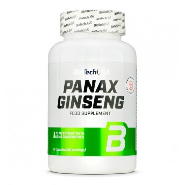 Натуральная добавка для спорта BioTechUSA Panax Ginseng 60 Caps