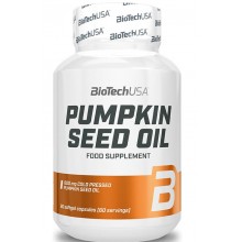 Натуральная добавка для спорта BioTechUSA Pumpkin seed oil 60 Softgel Capsules