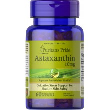 Астаксантин Puritan's Pride Astaxanthin 10 mg 60 Softgels