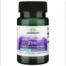 Микроэлемент Цинк Swanson Albion Zinc 30 mg 90 Caps
