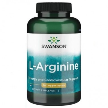 Аргинин Swanson L-Arginine 500 mg 100 Caps