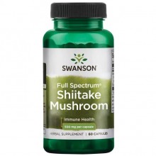 Грибной комплекс Swanson Shiitake Mushroom 500 mg 60 Caps Грибной комплекс Swanson Shiitake Mushroom 500 mg 60 Caps