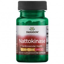 Комплекс для профилактики давления и кровообращения Swanson Nattokinase 2000 Fibrinolytic Units 100 mg 30 Caps
