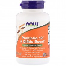 Пробиотик NOW Foods Probiotic-10 Bifido Boost 90 Veg Caps