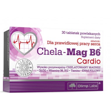 Витаминно-минеральный комплекс для спорта Olimp Nutrition Chela-Mag B6 Cardio 30 Tabs Витаминно-минеральный комплекс для спорта Olimp Nutrition Chela-Mag B6 Cardio 30 Tabs