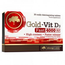 Витамин D для спорта Olimp Nutrition Gold-Vit D3 4000 Fast 30 Tabs Витамин D для спорта Olimp Nutrition Gold-Vit D3 4000 Fast 30 Tabs