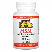 Препарат для суставов и связок Natural Factors MSM 1000 mg 90 Tabs