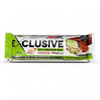 Протеиновый батончик Amix Nutrition Exclusive Protein Bar 85 g Pistachio Caramel