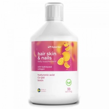 Витаминно-минеральный комплекс для спорта Sporter Hair Skin & Nails 500 ml /33 servings/ Orange