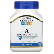 Витамин A 21st Century Vitamin A 3000 mcg 110 Softgels