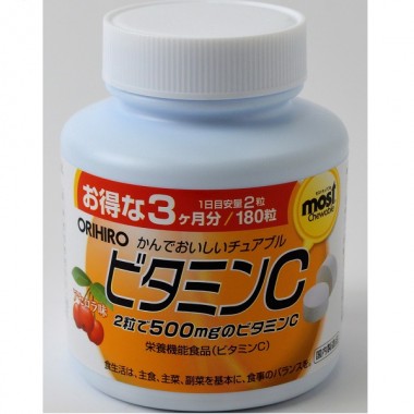 Витамин C Orihiro Vitamin C 180 Chewable Tabs Cherry