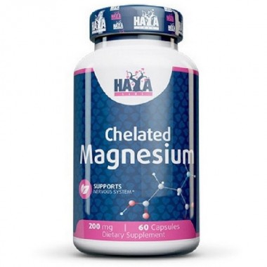 Микроэлемент Магний Haya Labs Chelated Magnesium 200 mg 60 Caps