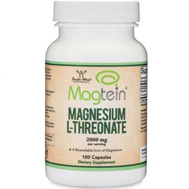 Микроэлемент Магний Double Wood Magnesium L-Threonate 2000 mg 100 Caps