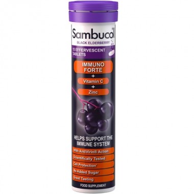 Бузина Sambucol Black Elderberry Immuno Forte 15 effervescent tabs