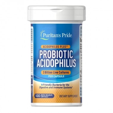Пробиотик Puritan's Pride Probiotic Acidophilus 3 billion 100 Caps