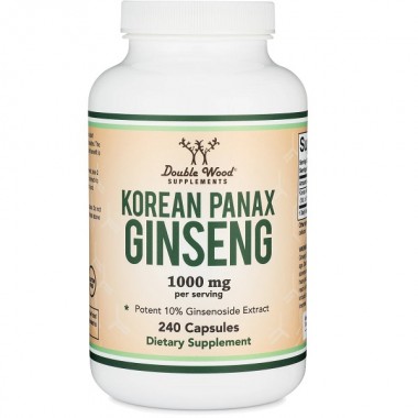 Комплекс для профилактики нервной системы Double Wood Korean Panax Ginseng 1000 mg (2 caps per serving) 240 Caps