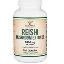Грибной комплекс Double Wood Reishi Mushroom Extract 1000 mg (2 caps per serving) 300 Caps