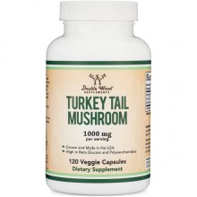 Грибной комплекс Double Wood Turkey Tail Mushroom 1000 mg (2 caps per serving) 120 Caps