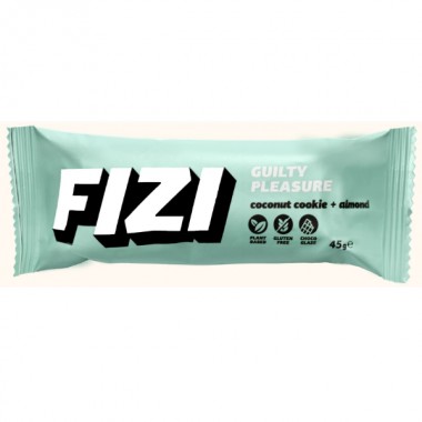 Углеводный батончик Fizi Guilty Pleasure Bar 45 g Coconut Cookie Almond Углеводный батончик Fizi Guilty Pleasure Bar 45 g Coconut Cookie Almond