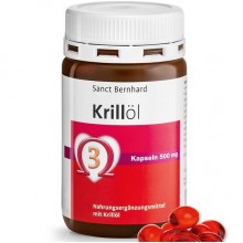 Масло криля Sanct Bernhard Omega-3 (krill oil) 500 МГ (EPA 85 MG, DHA 40 MG) 90 Caps