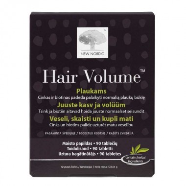 Комплекс для кожи, волос, ногтей New Nordic Hair Volume 90 Tabs