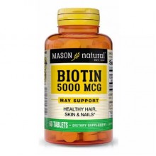 Биотин Mason Natural Biotin 5000 mcg 60 Tabs Биотин Mason Natural Biotin 5000 mcg 60 Tabs