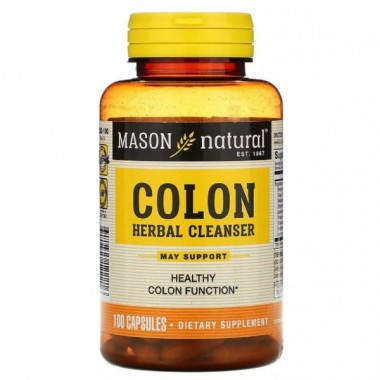 Улучшение работы кишечника Mason Natural Colon Herbal Cleanser 100 Caps