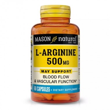 Аргинин Mason Natural L-Arginine 500 mg 60 Caps